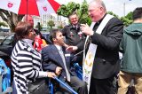 2011 Lourdes Pilgrimage - Archbishop Dolan with Malades (230/267)